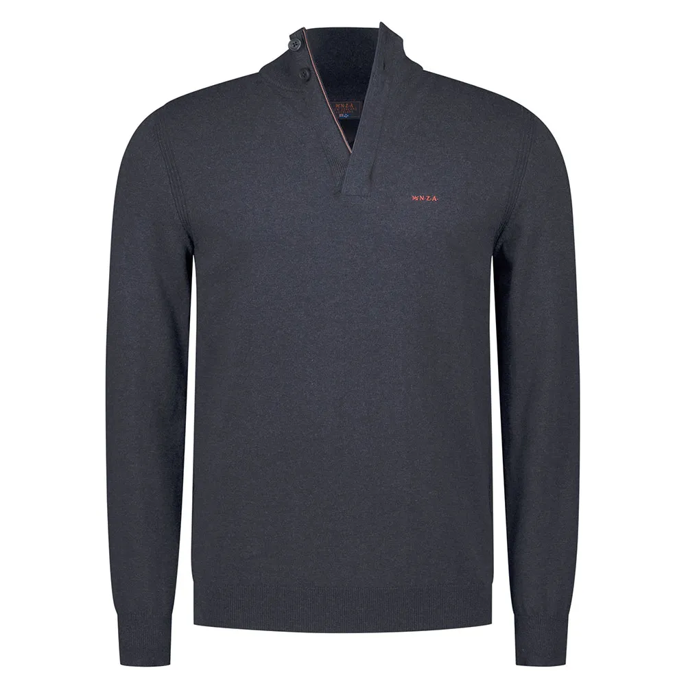 

Свитер с половинной молнией Nza New Zealand 26AN421, серый