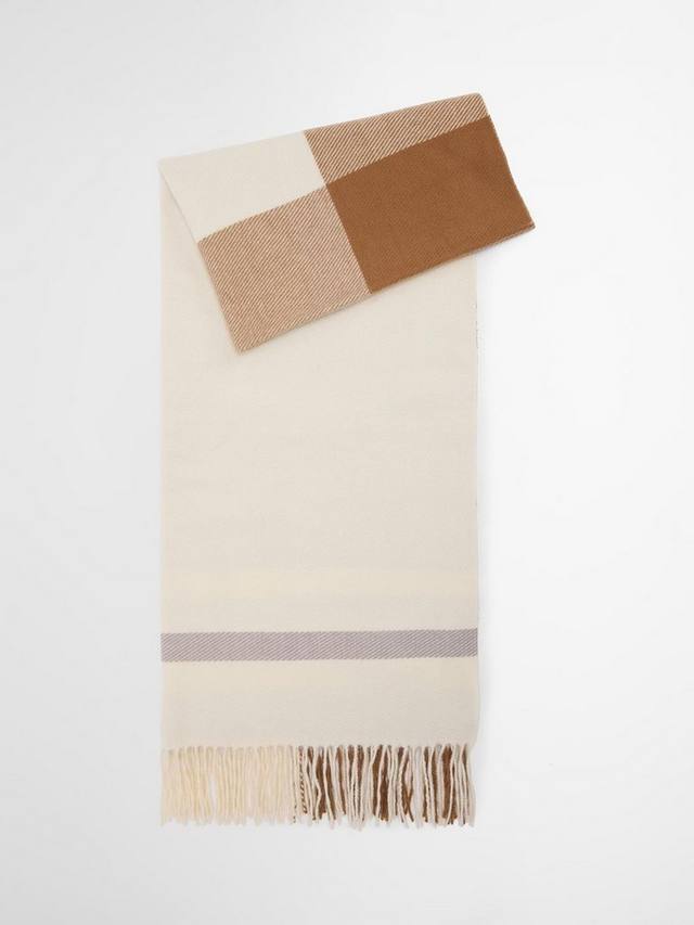 

Шарф Harriet Tartan с кистями Barbour, Beige/Multi