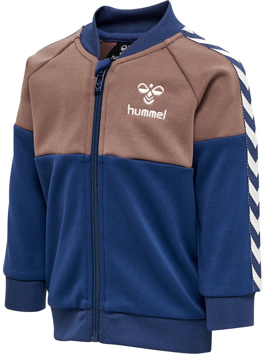 Спортивная толстовка с капюшоном на молнии Hummel, ночной синий — фото 3