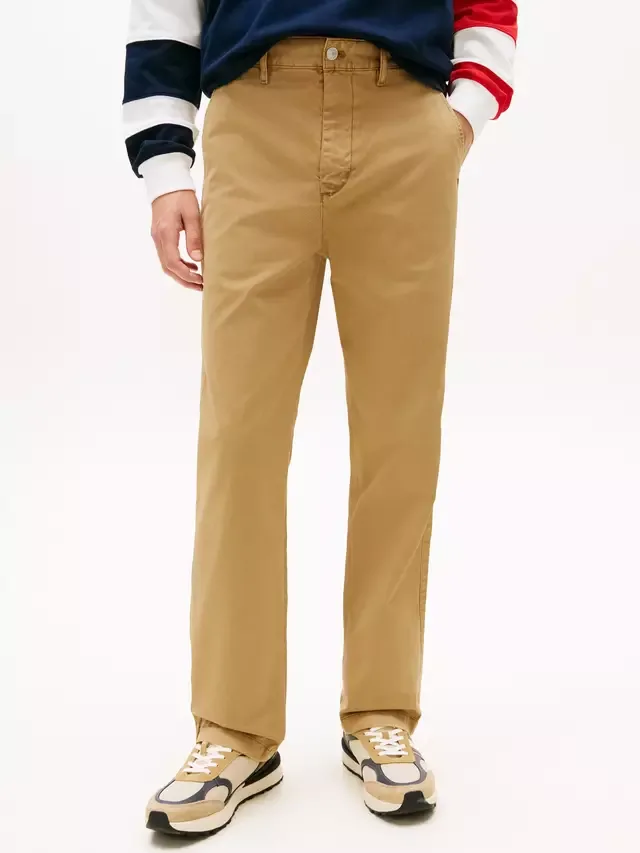 Чиносы Otis Cotton Rich Regular Fit, светло-голубые Tommy Hilfiger