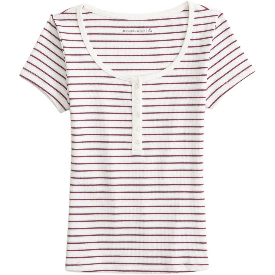 

Футболка женская Abercrombie＆Fitch, Ecru Stripes, Бежевый, Футболка женская Abercrombie＆Fitch, Ecru Stripes