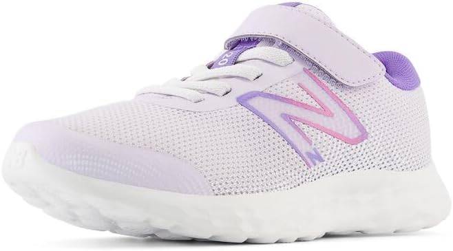 

Кроссовки для бега New Balance Unisex-Child Dynasoft 520 V8 с шнурками-бинджи, фиолетовый/розовый