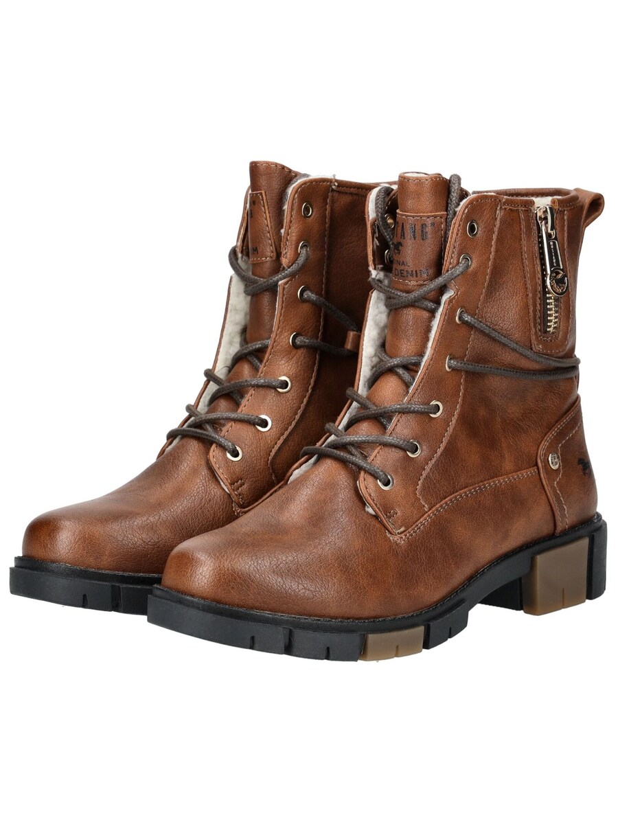Ботильоны на шнуровке MUSTANG Lace-Up Ankle Boots, цвет chestnut brown — фото 4