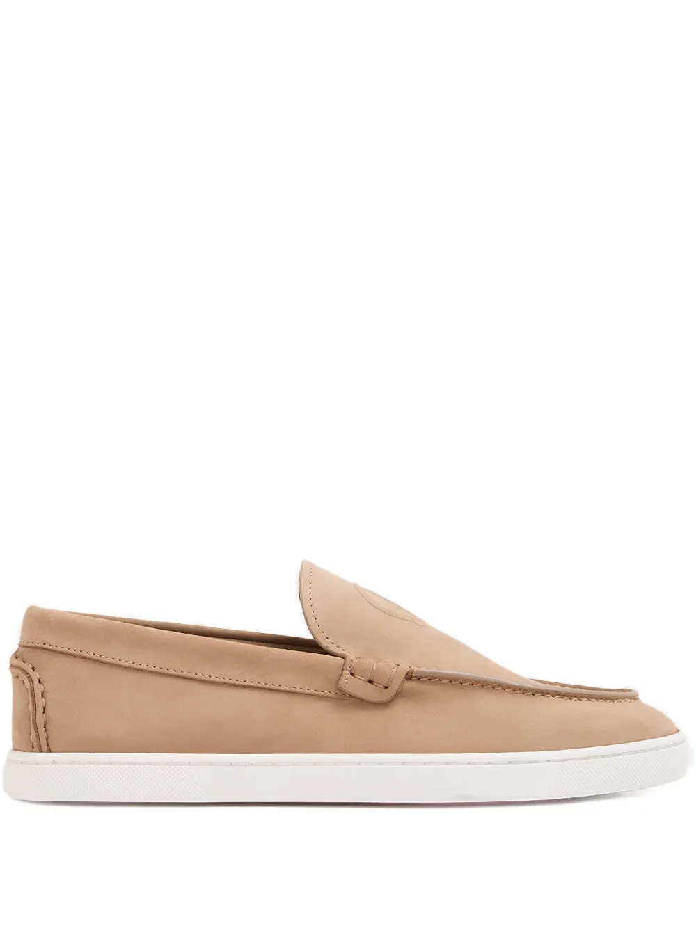 

Лоферы Moonboat с тиснением логотипа Christian Louboutin, нейтральный