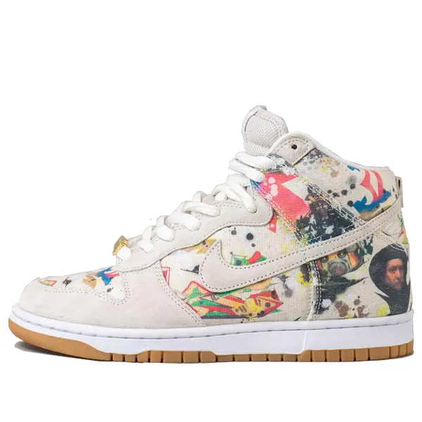 

Кроссовки x supreme sb dunk high og qs 'rammellzee' Nike, белый