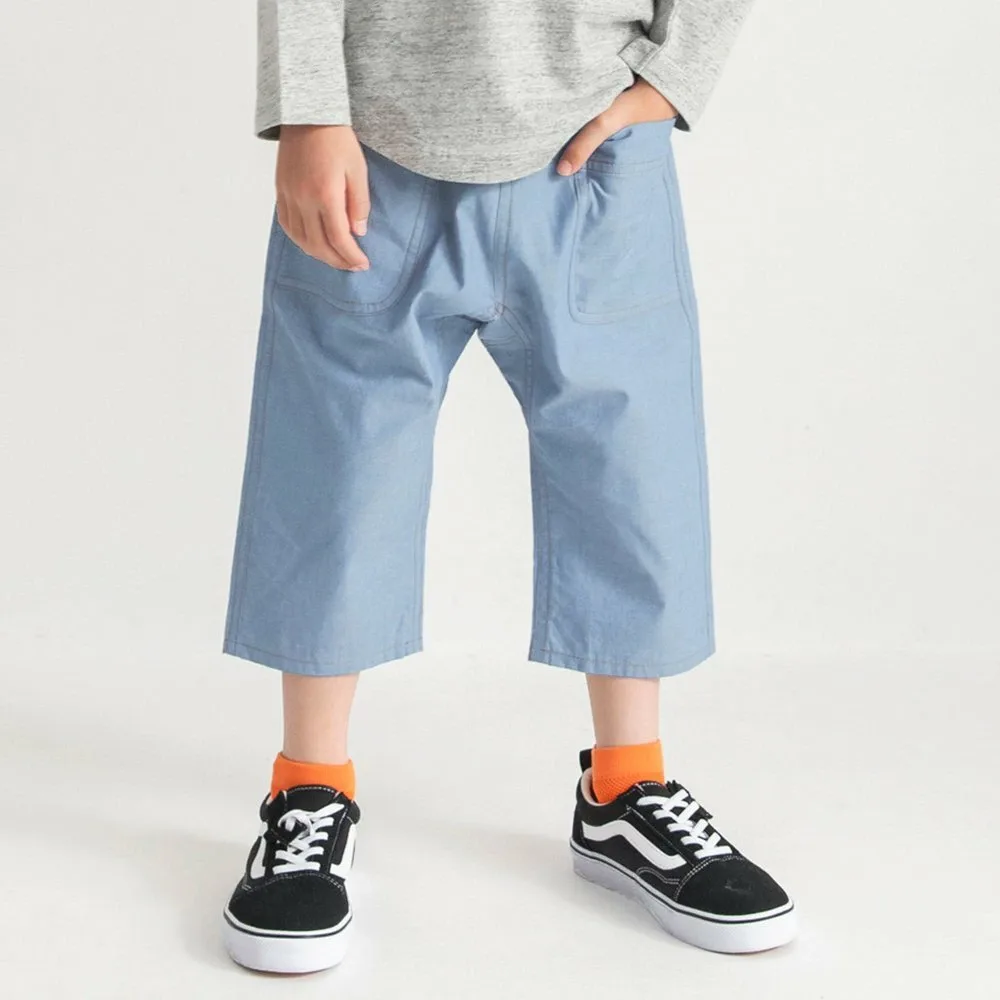 Брюки из шамбре, закрывающие колени Branshes, blue