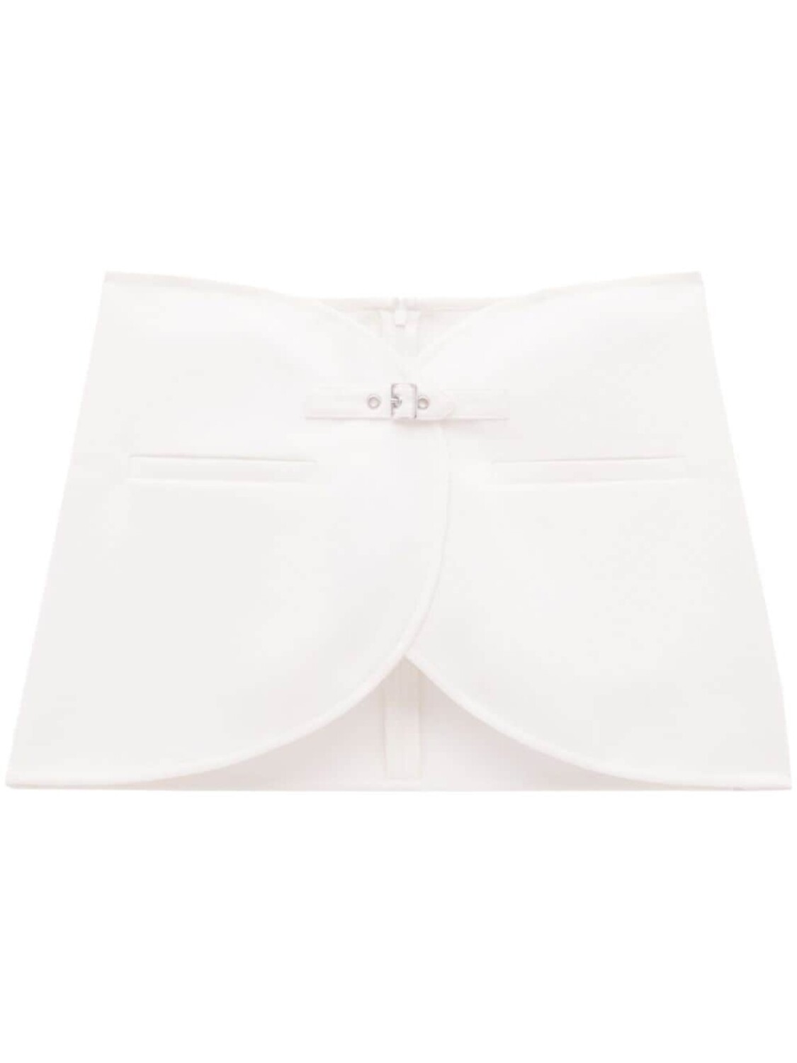 

Courrèges юбка мини Ellipse с пряжкой, белый