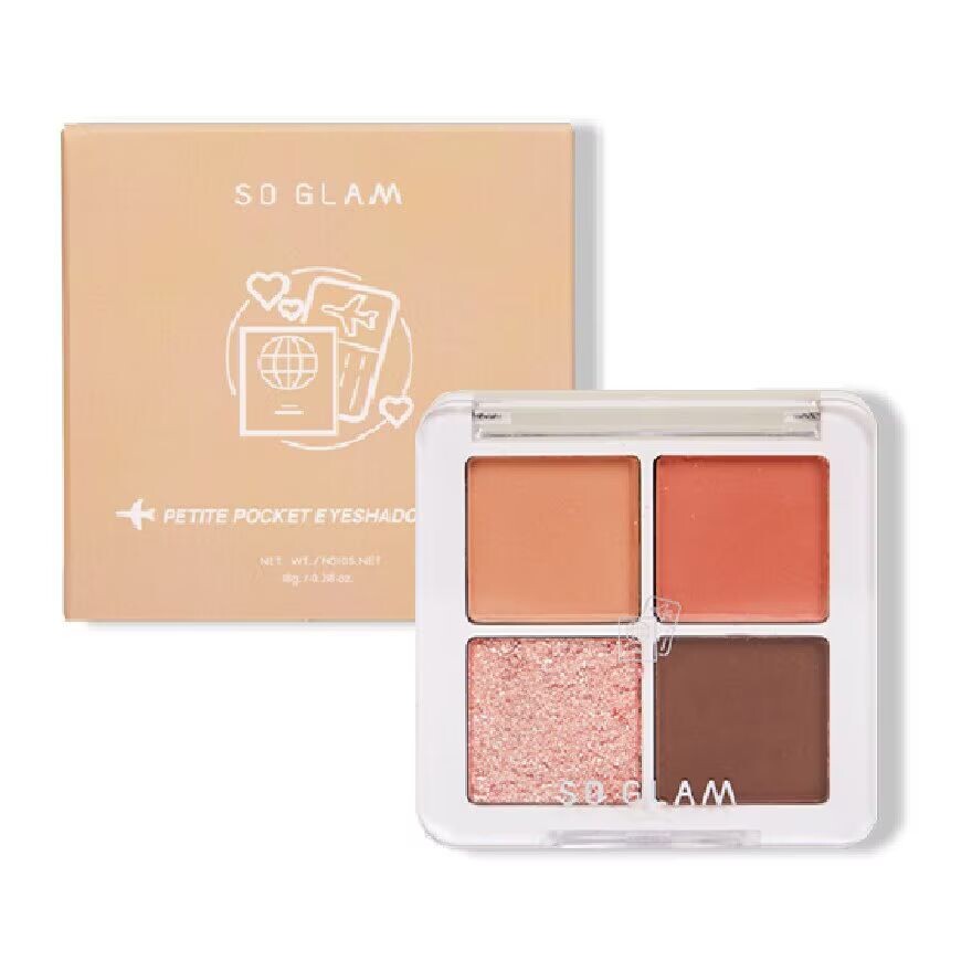

So Glam Палетка теней для век Petite Pocket 8г. 01 Биг Бен, Big Ben