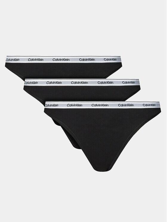 

Комплект из 3 классических женских трусов Calvin Klein, черный