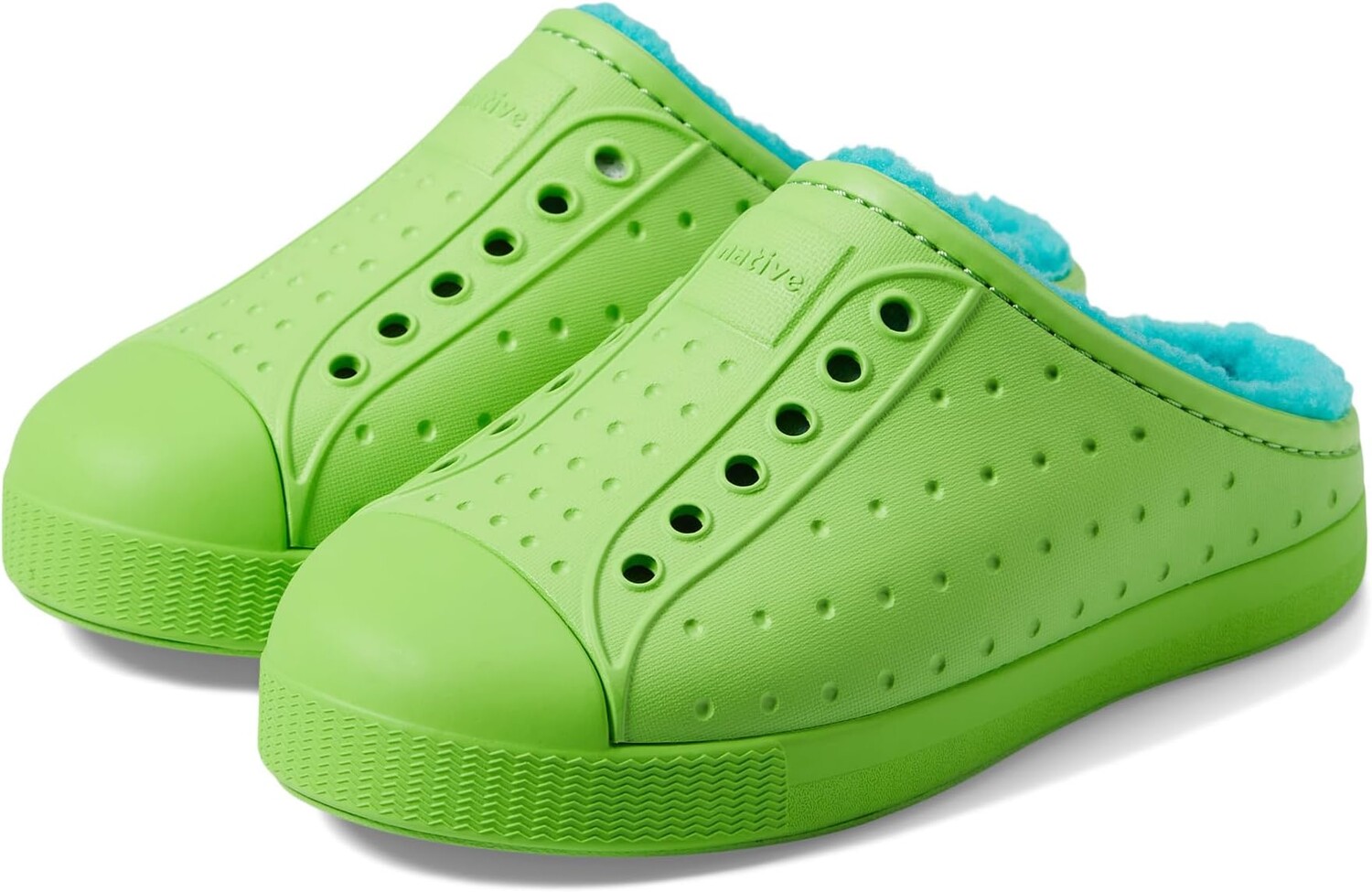 

Кроссовки Jefferson Cozy Native Shoes Kids, цвет Snap Green/Snap Green/Maui Blue