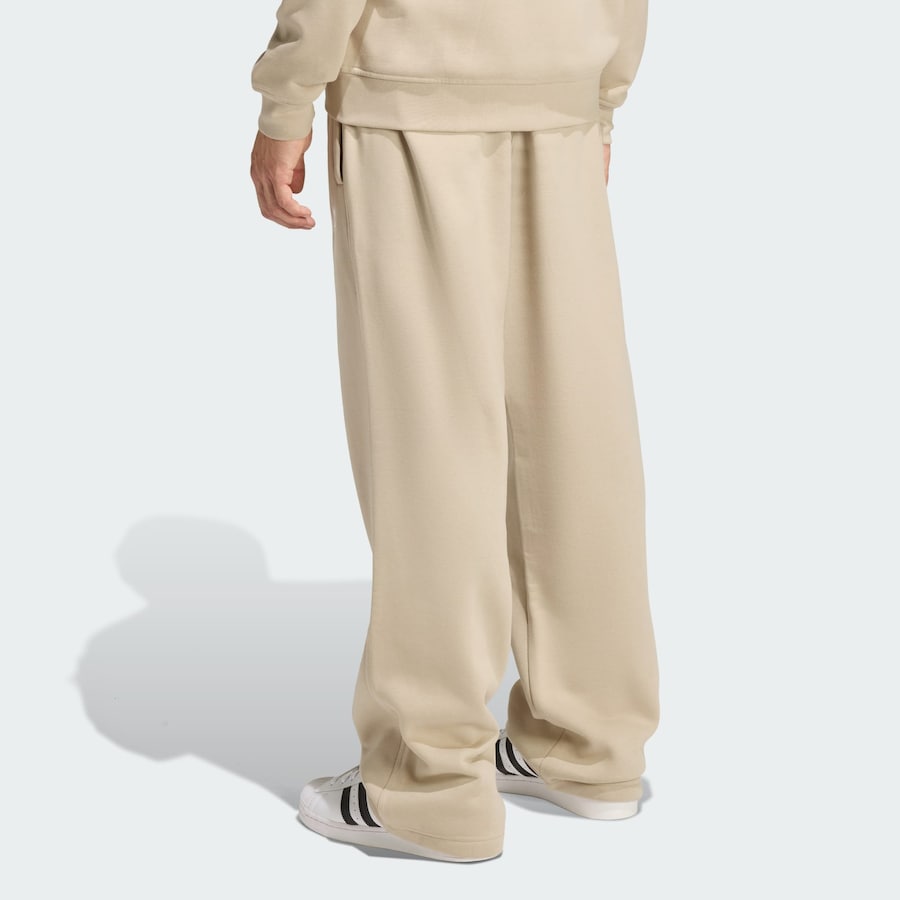 Брюки свободного кроя ADIDAS ORIGINALS Trefoil Essentials, бежевый — фото 3