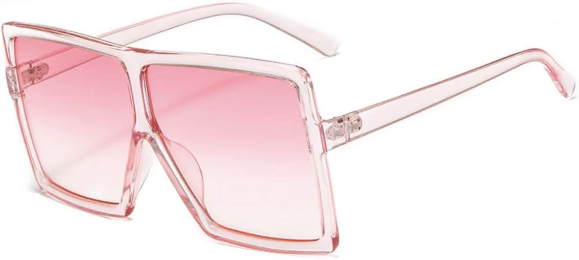 

Ретро-солнцезащитные очки-авиаторы для женщин и мужчин, модные квадратные солнцезащитные очки с защитой от УФ-излучения UV400 и антибликовым покрытием Thryvox, Pink