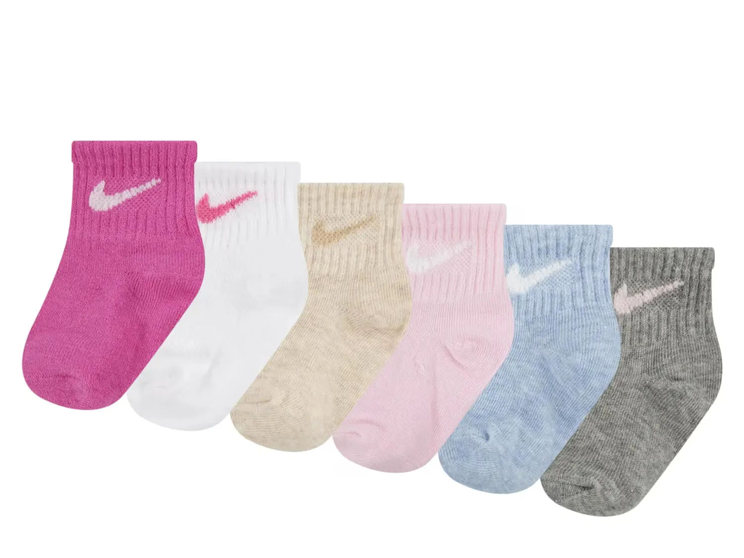 

Детские носки (6 пар) Nike, Pink/Blue/Multicolor