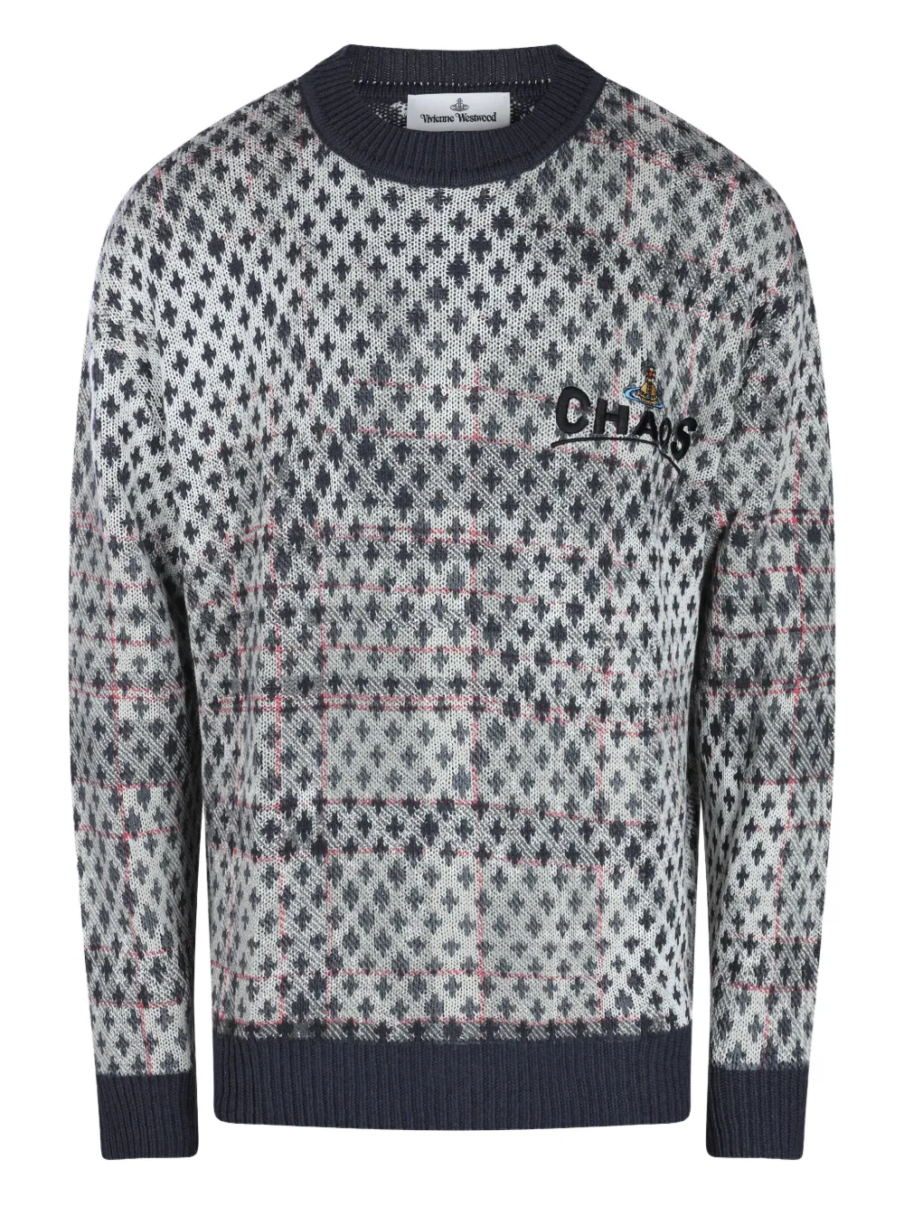 

Свитер в ломаную клетку Vivienne Westwood, белый