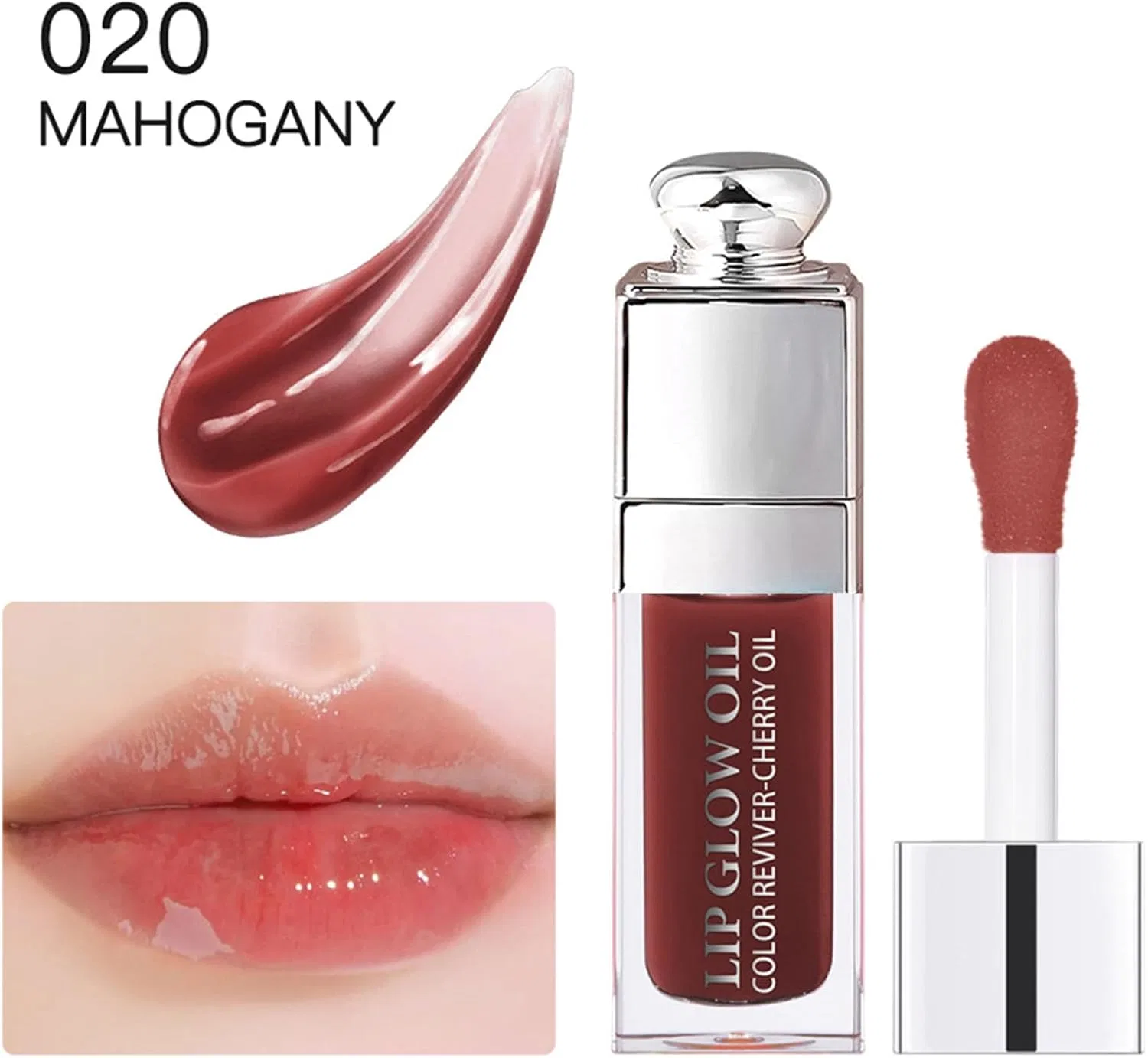 Масло для губ Unyoke Hydrating Lip Glow Oil оттенок MAHOGANY — фото 2
