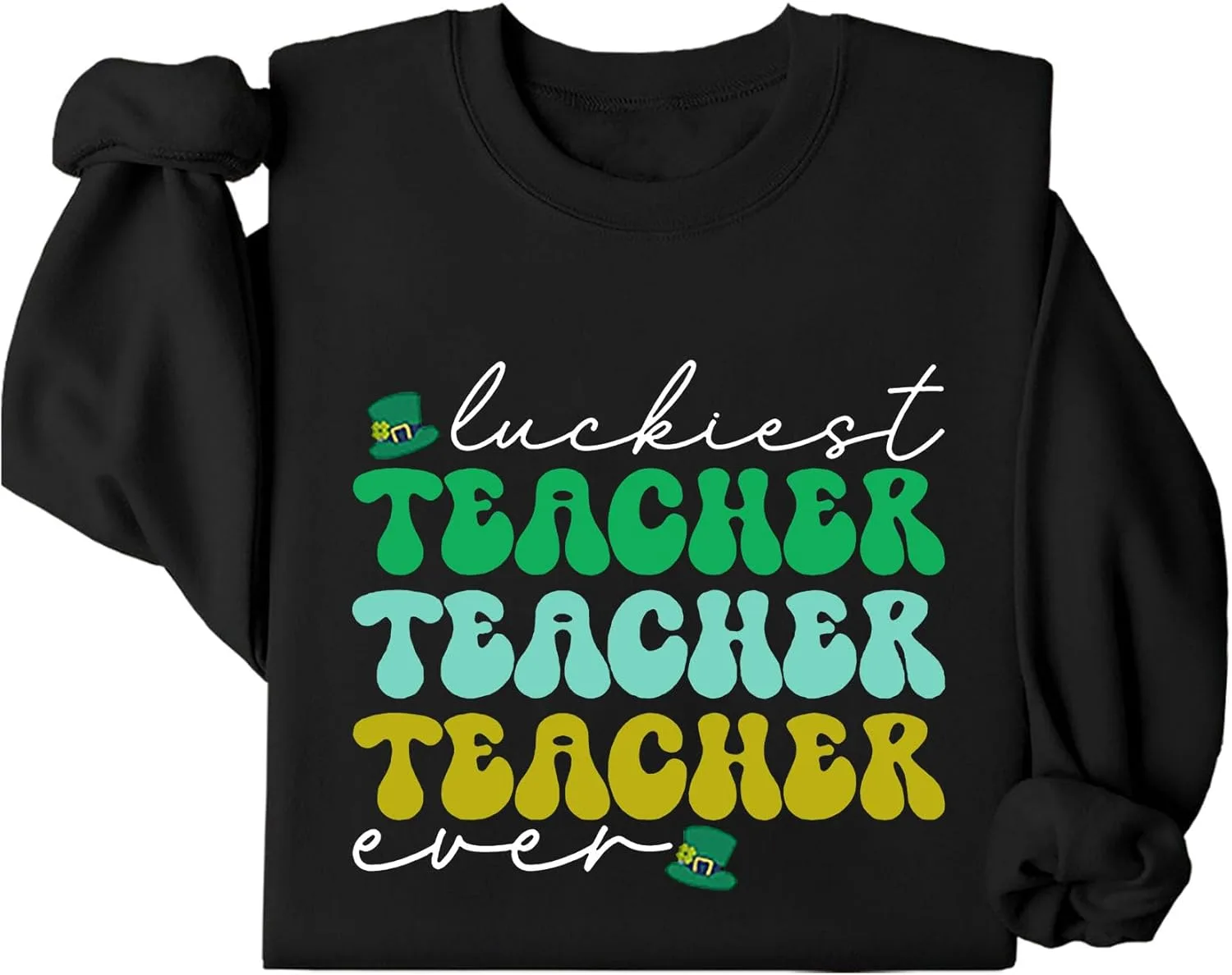 

Свитшут Luckiest Teacher Ever, ретро-худи в ирландском стиле Batclock