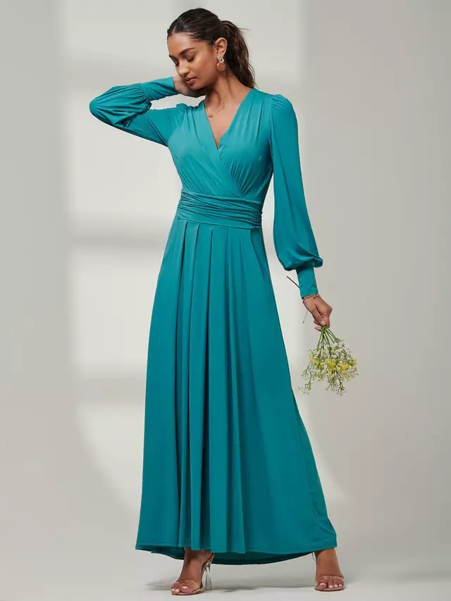 

Платье Jolie Moi Guilia Long Sleeve Maxi, цвет teal