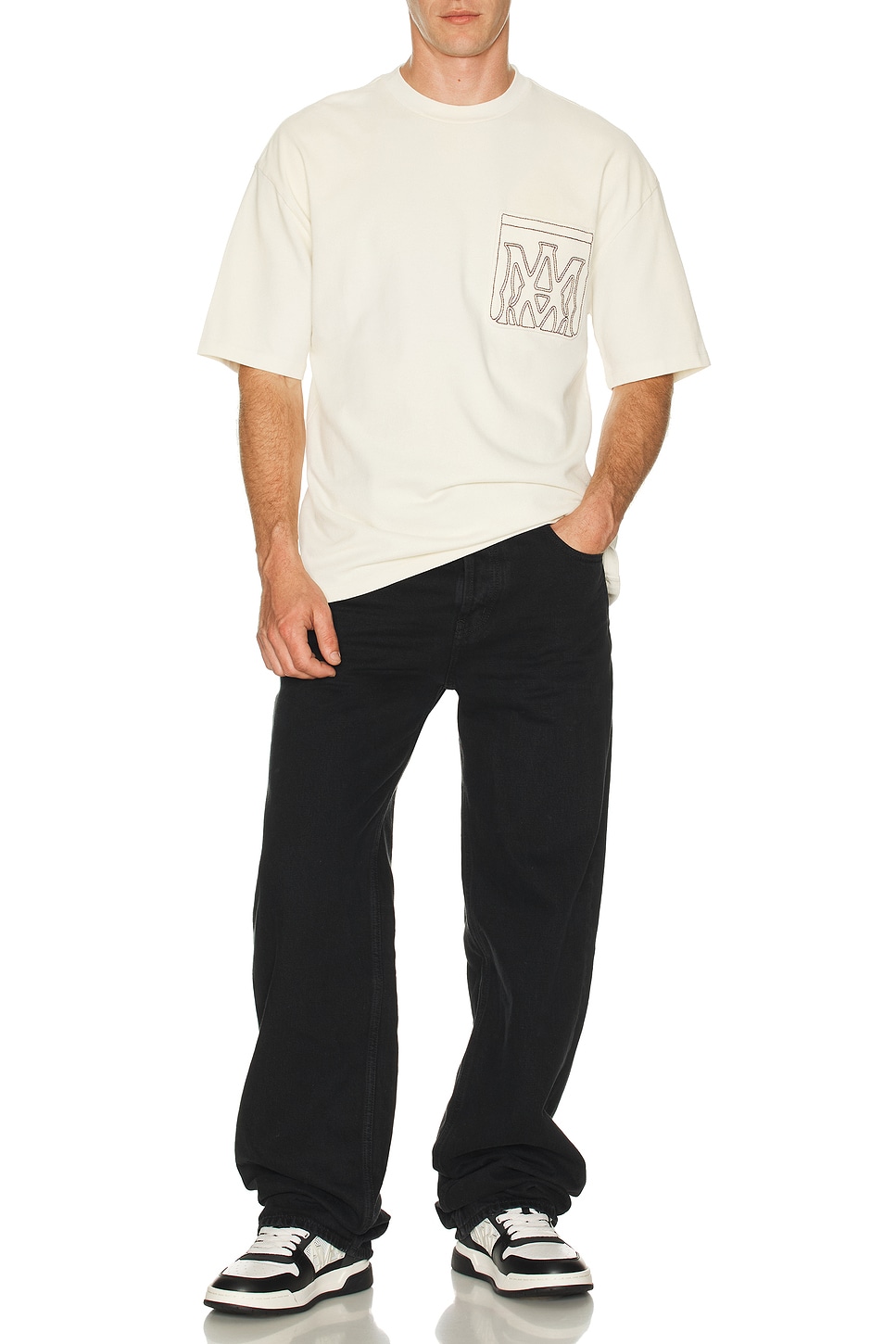 

MA Outline Футболка оверсайз Amiri, Ivory