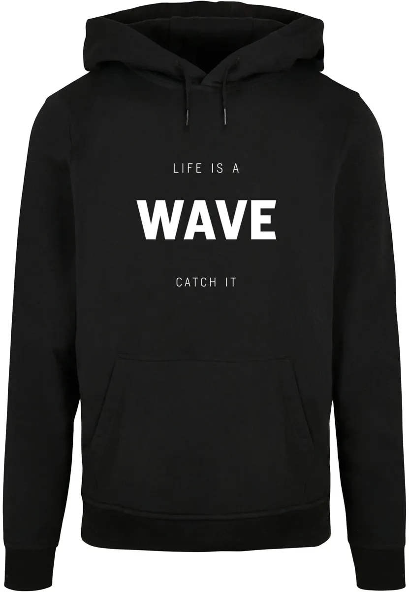 

Толстовка с капюшоном Merchcode " Merchcode Men's Summer - Life is a wave Basic Hoody", черный