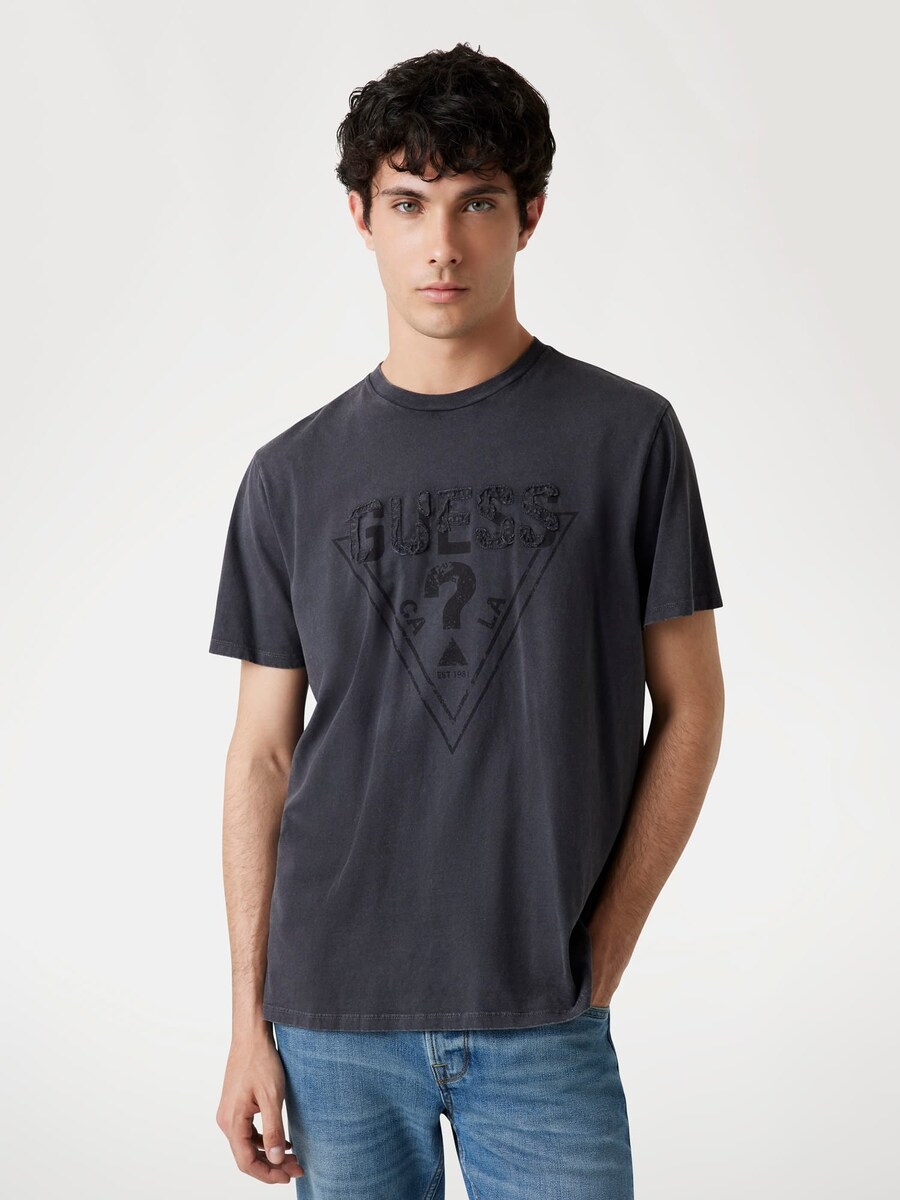 

Рубашка GUESS, цвет Black/mottled black