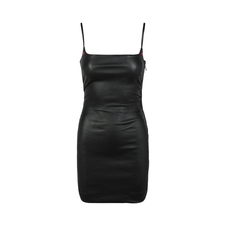 

Платье Off-White Stretch Leather Mini Dress, черный