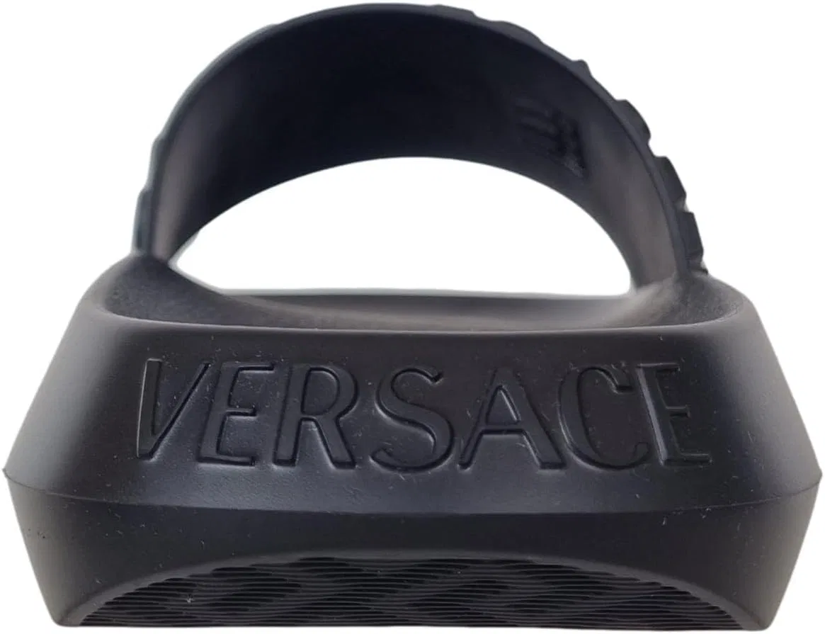 Резиновые тапочки унисекс Versace 1008730, черные — фото 4