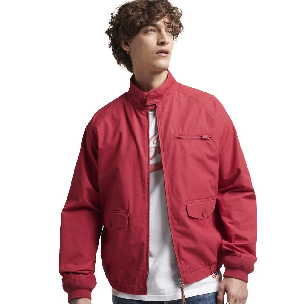 

Куртка Superdry Vintage Collegiate Harrington, красный