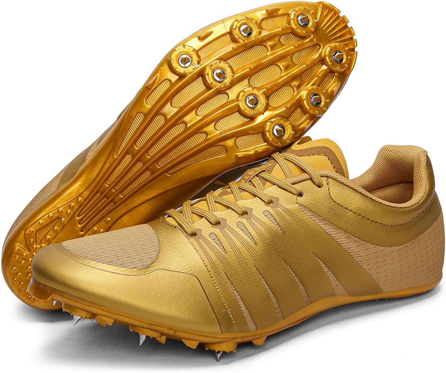 

Легкоатлетические кроссовки Zakey для мужчин, женщин и детей, шиповки для бега, прыжков и соревнований, профессиональные беговые шиповки для девочек и мальчиков, золотой