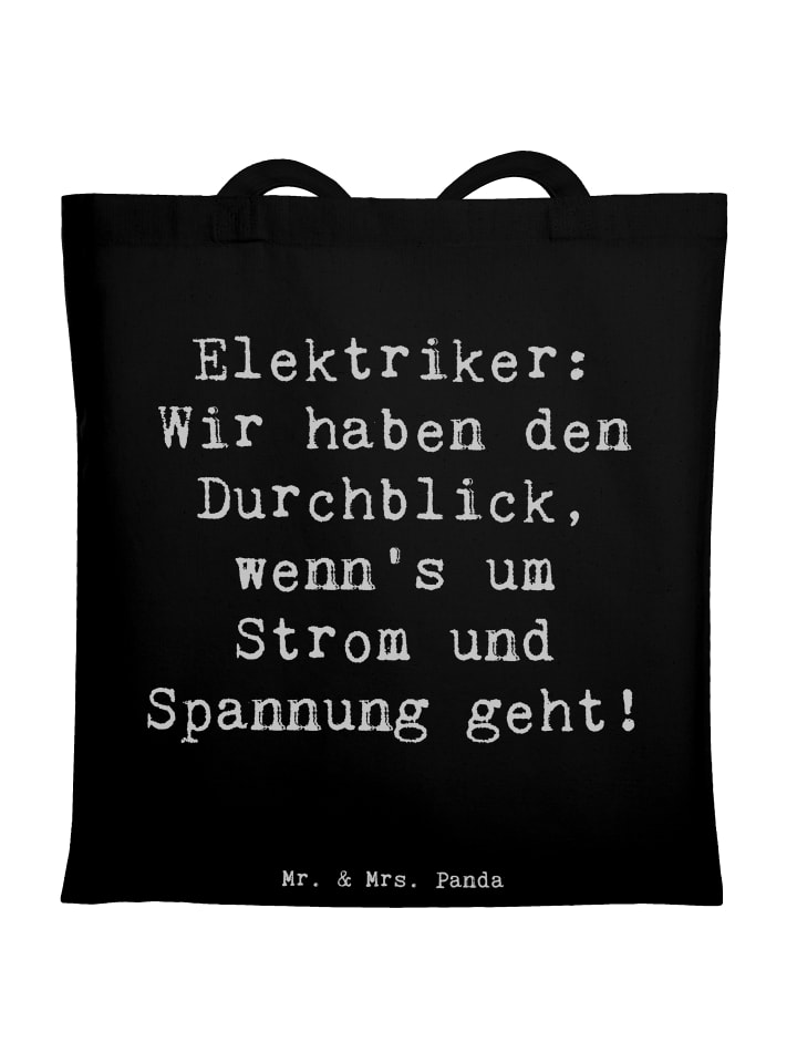 

Mr. & Mrs. Panda Сумка с надписью «Взгляд электрика» черного цвета