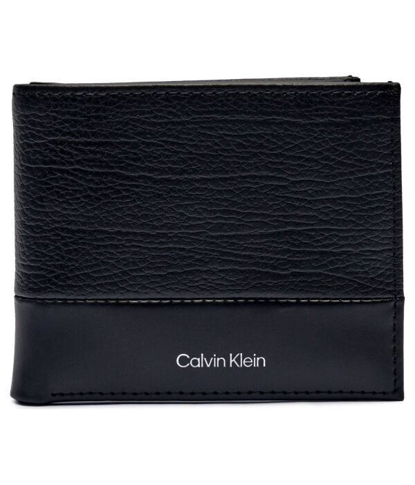 

Кожаный кошелек Calvin Klein, черный