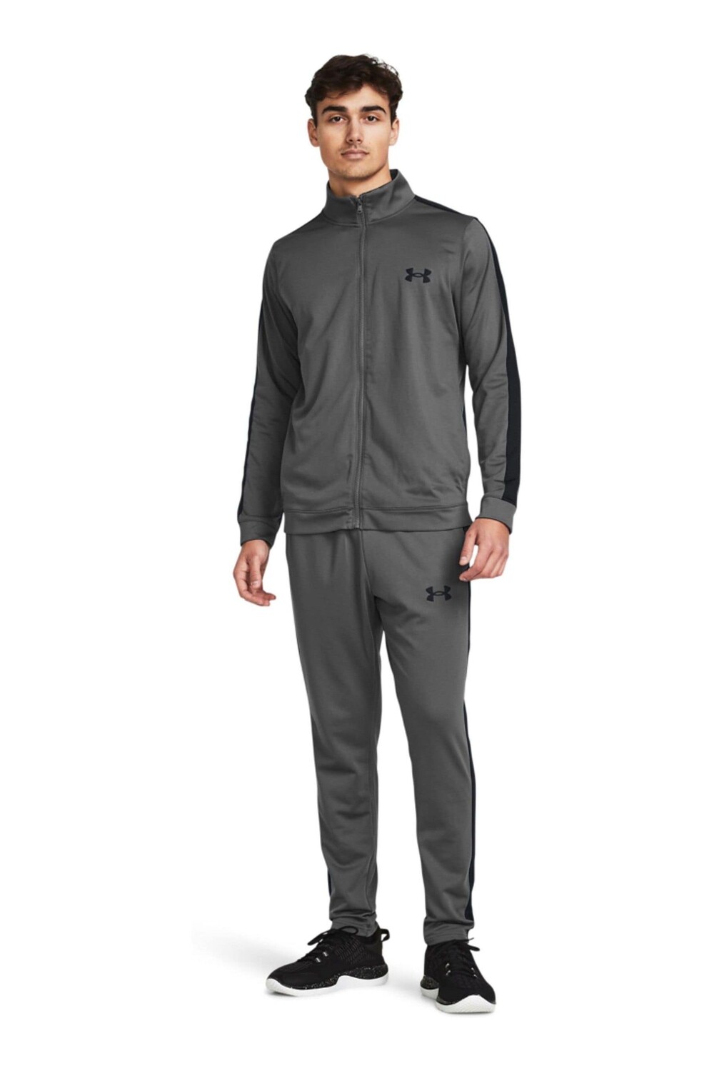 

Вязаный спортивный костюм с капюшоном Under Armour, серый