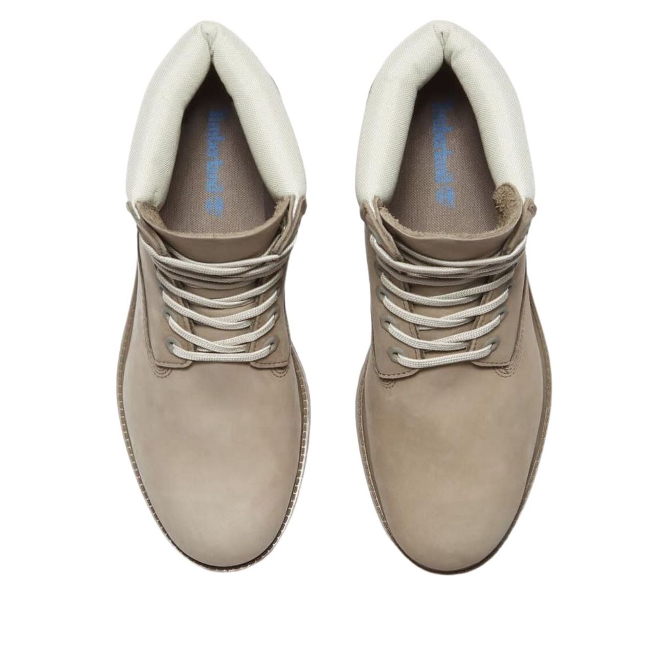 Водонепроницаемые ботинки Timberland Premium 6 дюймов, цвет «средний серый нубук, светло-зеленый» — фото 3