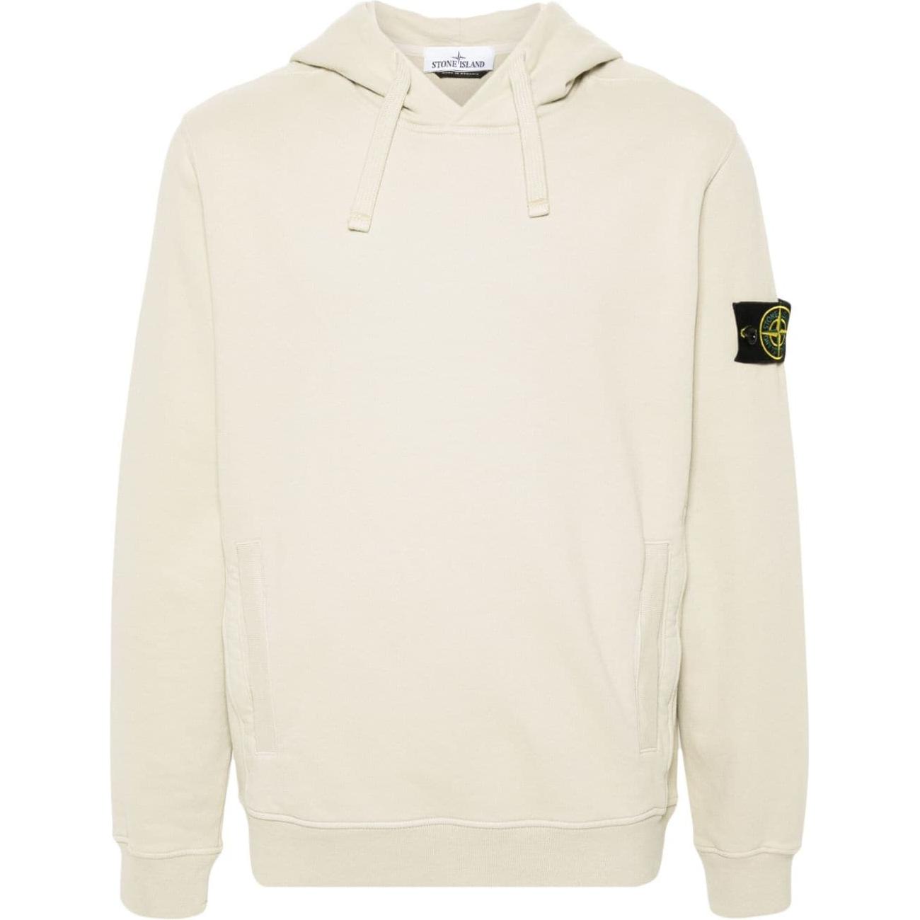 

Капюшон с нашивкой компаса и шнурком STONE ISLAND, Экрю