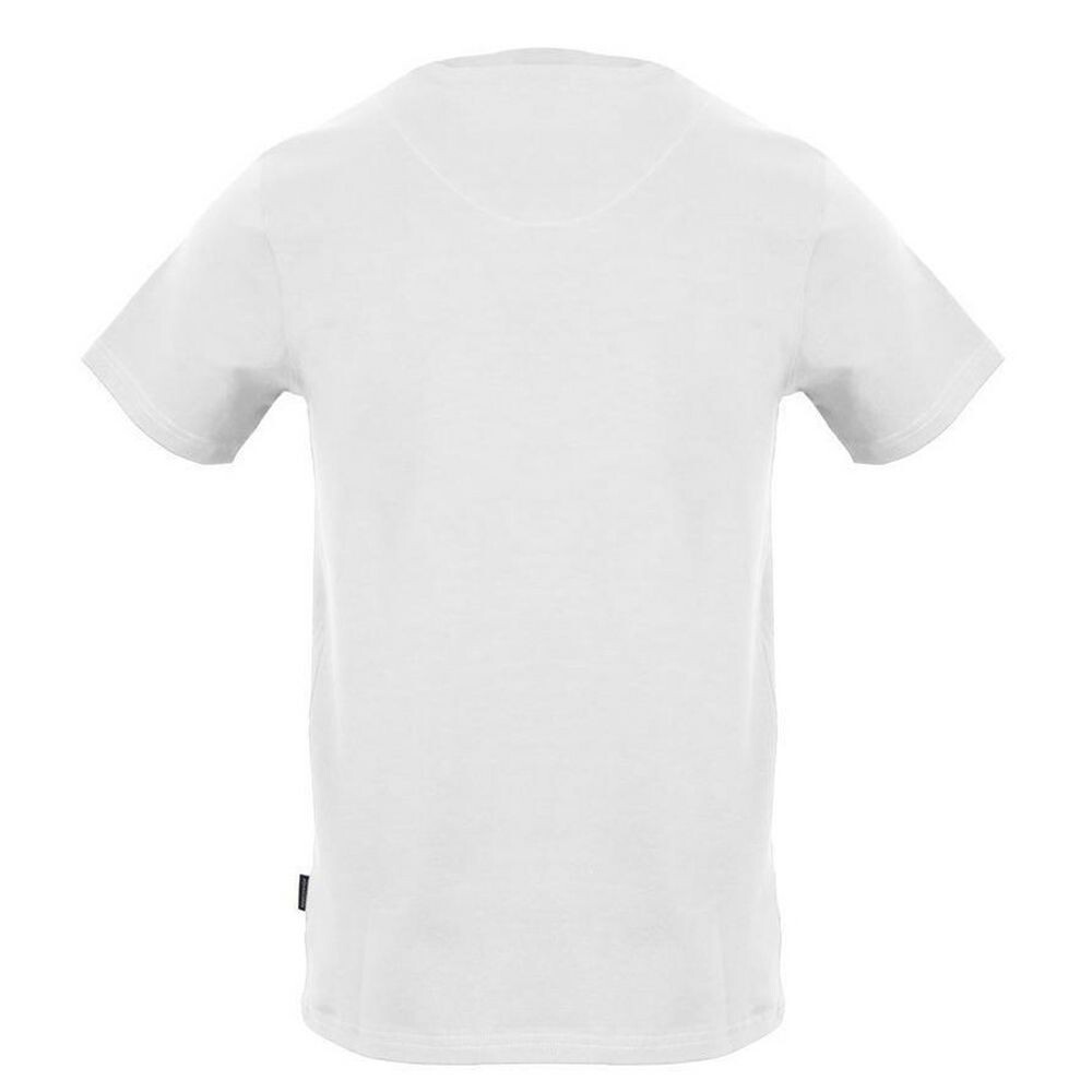 

Aquascutum Элегантная мужская футболка из хлопка с контрастным логотипом, белый