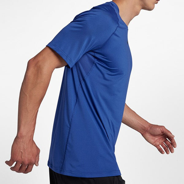 Футболка Nike Pro Breathable Quick Dry Sports Running Training Gym Clothes Blue, синий — фото 4