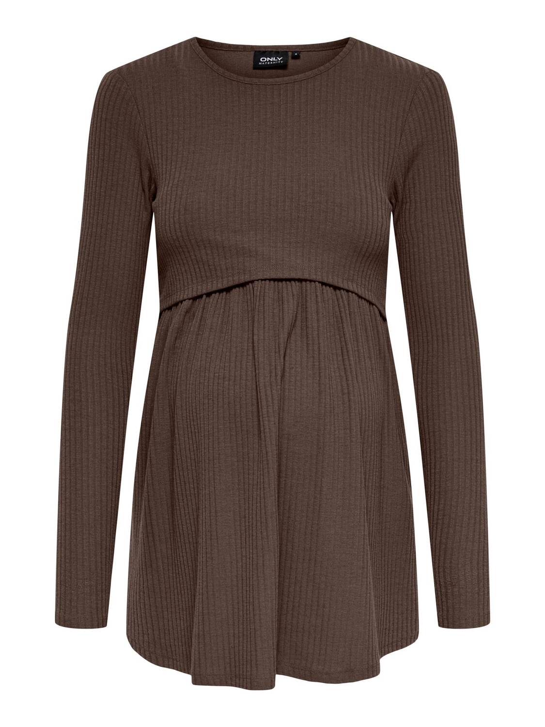 

Only Maternity Лонгслив 'OLMMalaya' в цвете Chocolate