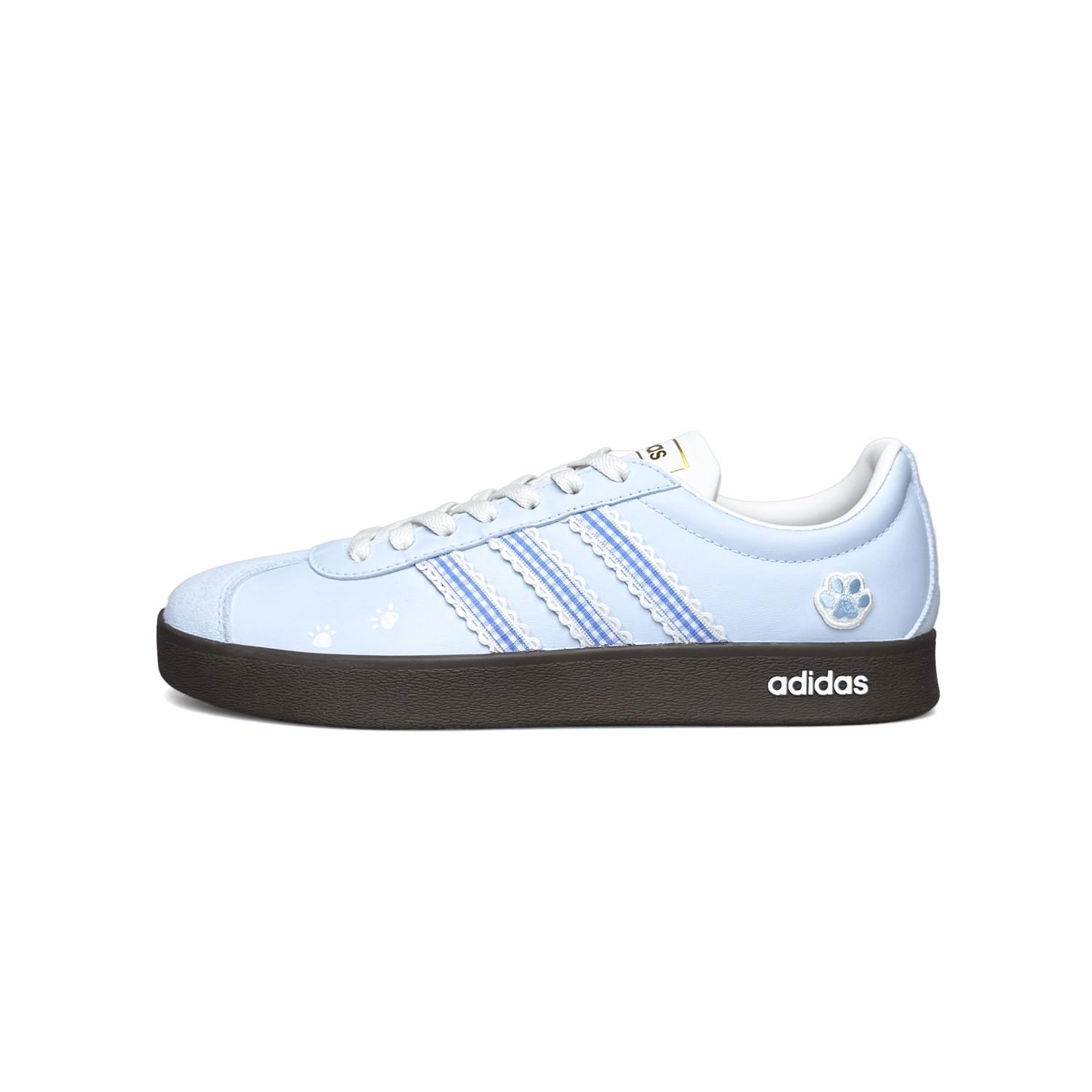 

Adidas ВЛ Корт 2.0 Крем Мяу Ленгуэдж Лоу-топ скейтборд обувь унисекс голубой - небесно-голубой, цвет Sky Blue