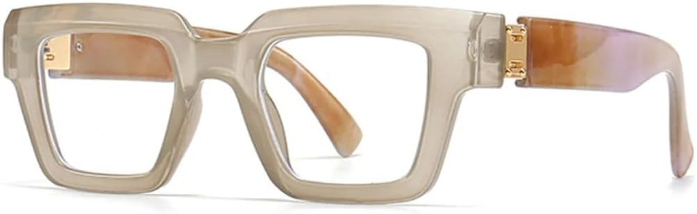 

Солнцезащитные очки для мужчин и женщин - защита UV400 - прозрачные градиентные очки в стиле панк, конфетные, для занятий спортом на открытом воздухе и вождения DSVIGF, Champagne Clear