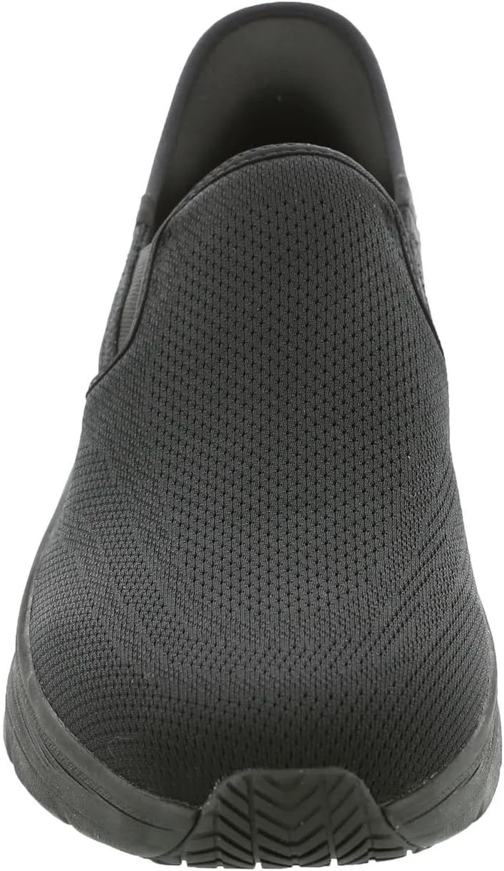 Мужские кроссовки Skechers Hands Free Slip-ins D'lux Walker Sr Joden для ходьбы, черный — фото 4