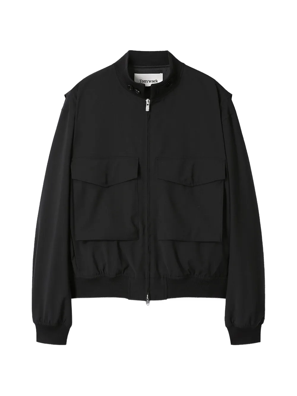 

Бомбер с накладными карманами Tonywack, черный