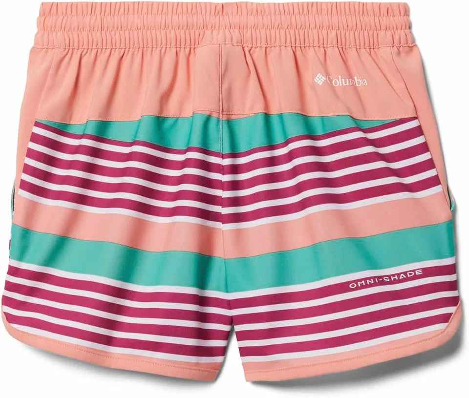 Шорты для активного отдыха Columbia, для девочек, расцветка Wild Fuchsia Milo Stripe — фото 2