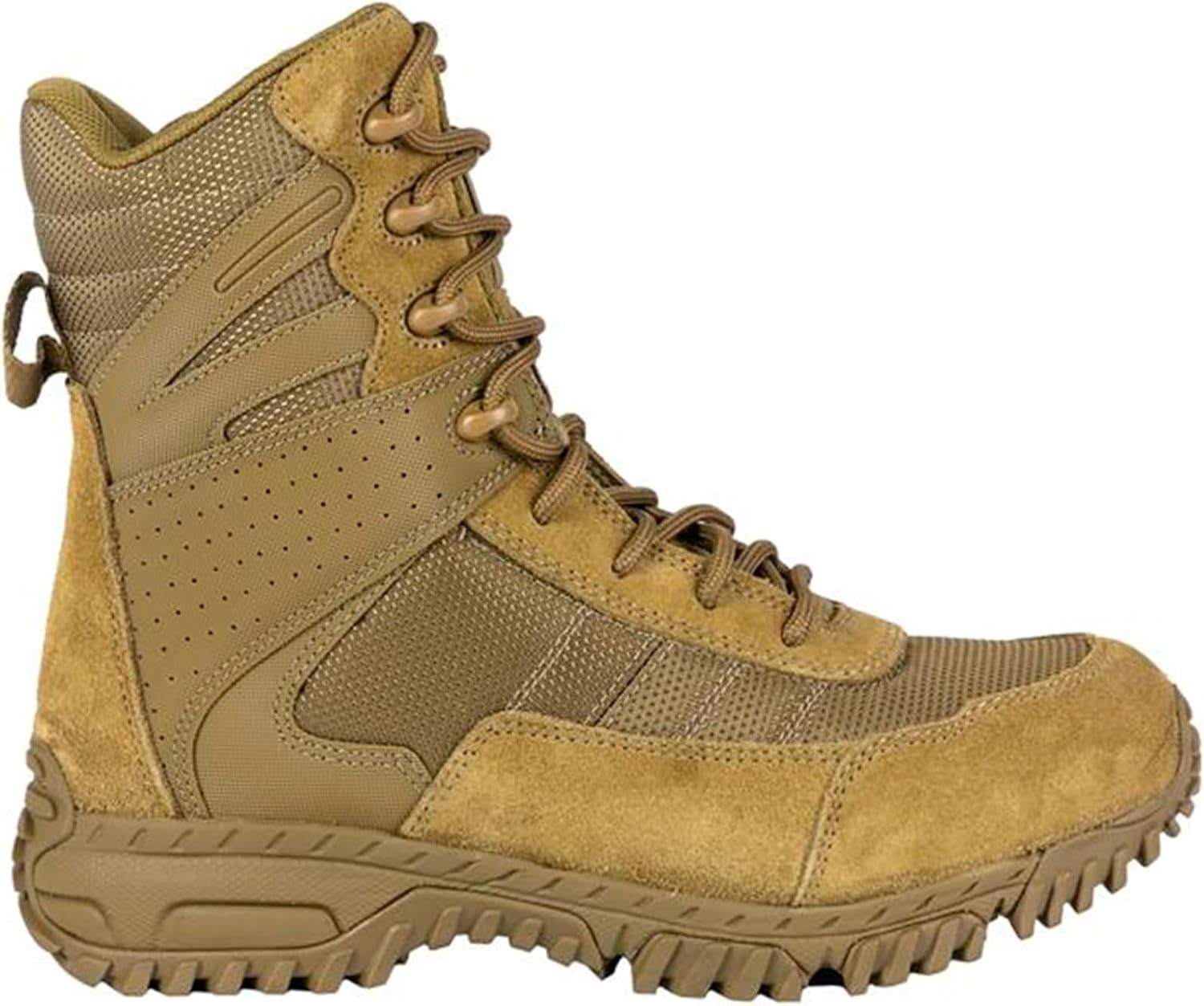 Ботинки Altama Unisex Vengeance SR 8 с боковой молнией, Легкие ботинки из натуральной кожи с текстильной подкладкой и язычком с жилеткой, 8.5 Women/7 Men Coyote — фото 3