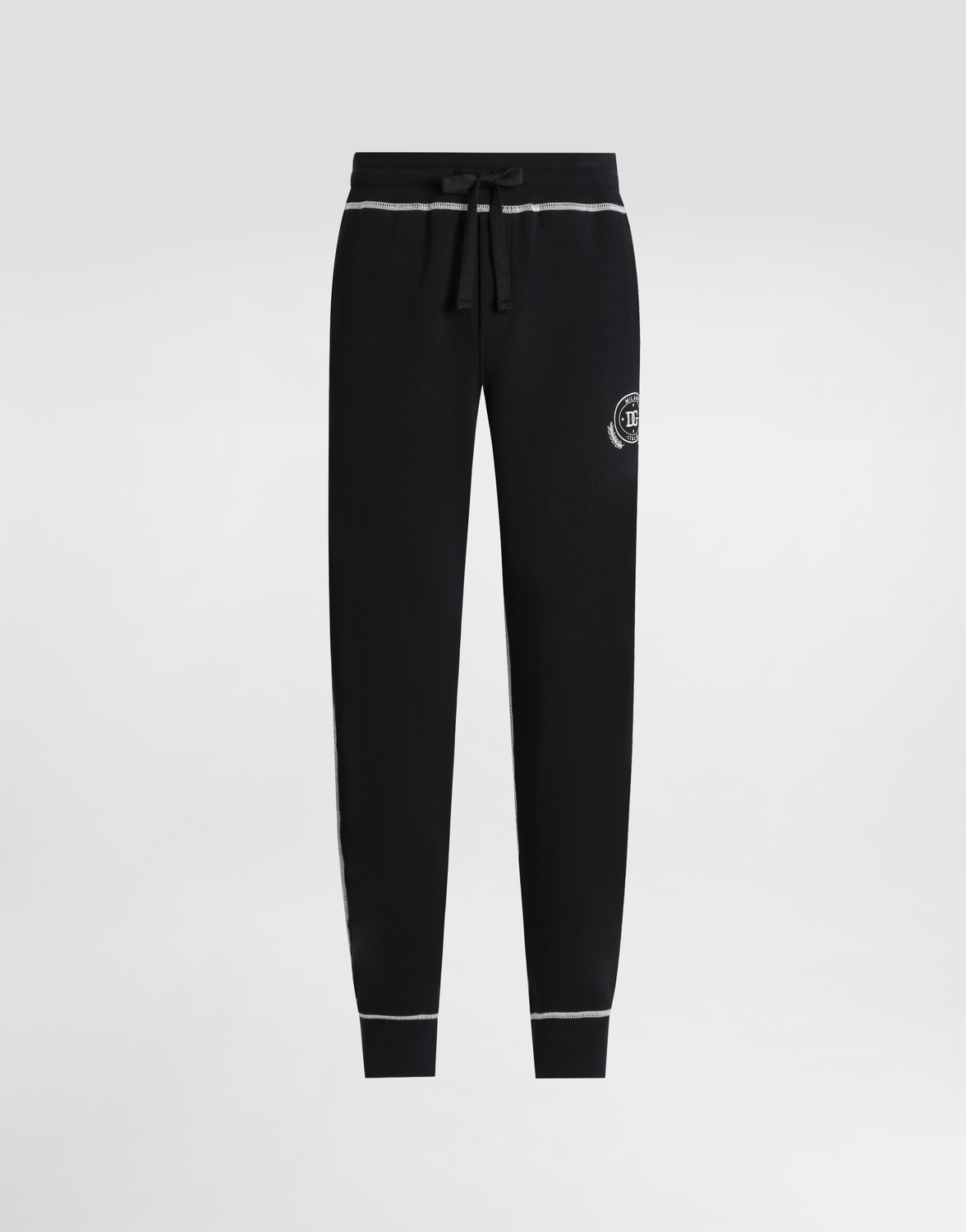 

Джерси-брюки с принтом и вышивкой Dolce & Gabbana, черный