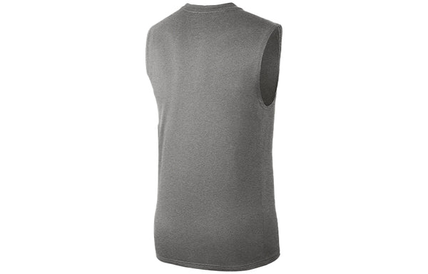 Футболка nba dri-fit los angeles lakers basketball training sports sleeveless gray Nike, серый — фото 2