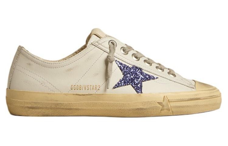 Кроссовки Golden Goose V-Star 2 Skateboarding Shoes Women's Low-top White, белый — фото 2