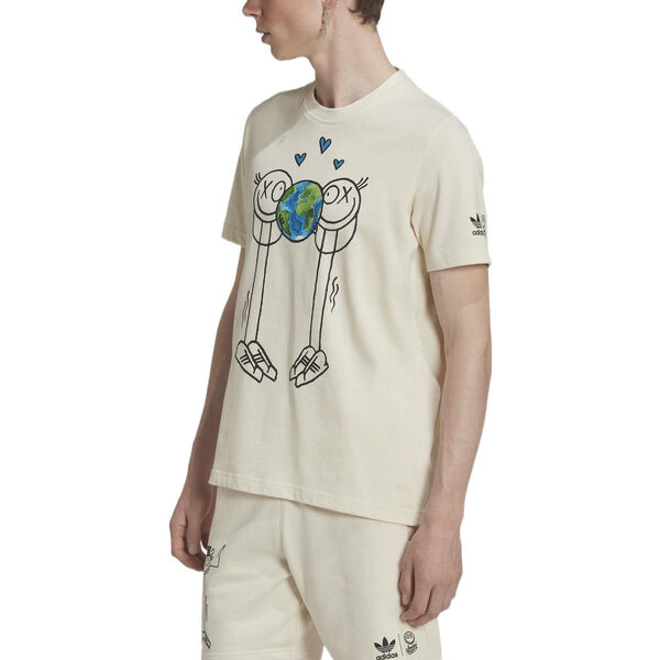 Футболка Adidas Originals x Andr Saraiva Tee 'Non Dyed', мультиколор — фото 4