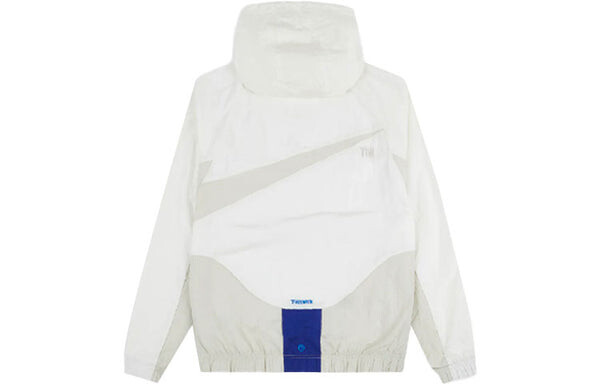 Куртка Nike Sportswear Swoosh Large Logo hooded Woven Jacket White, мультиколор — фото 2