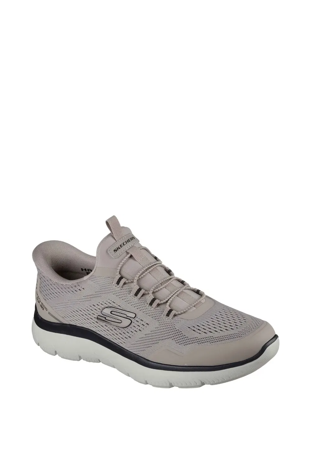 Кроссовки с технологией Hands-Free Slip-In Skechers, серо-коричневый