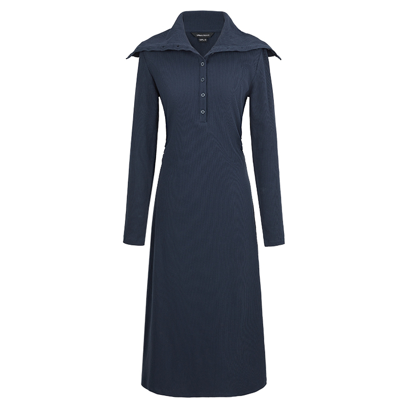 

URppp Платье с длинным рукавом UR для женщин Navy Blue