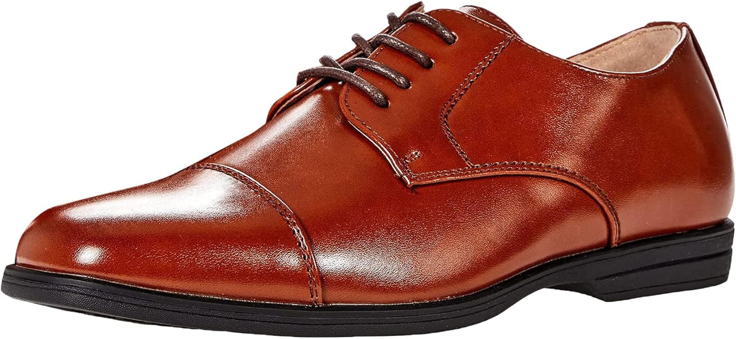 

Детские оксфорды Florsheim Boys Rolan с кап-то носком (младшие/старшие дети), Cognac